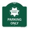 Signmission Highway Patrol Parking W/ Graphic, Green & White Aluminum Sign, 18" x 18", GW-1818-23906 A-DES-GW-1818-23906 - alternate 1